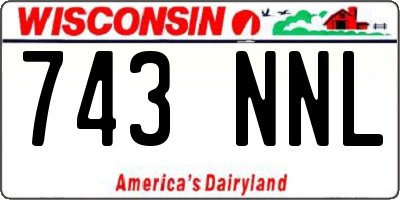 WI license plate 743NNL
