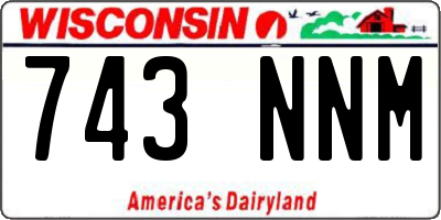 WI license plate 743NNM