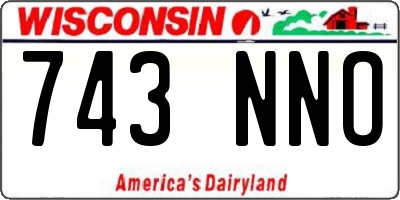 WI license plate 743NNO