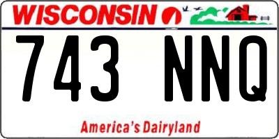 WI license plate 743NNQ
