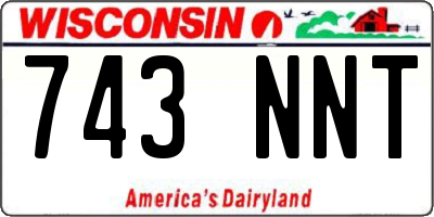 WI license plate 743NNT