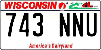 WI license plate 743NNU