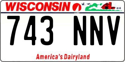 WI license plate 743NNV