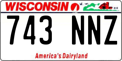 WI license plate 743NNZ