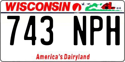 WI license plate 743NPH