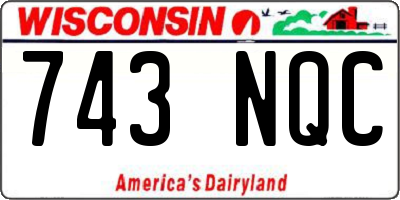 WI license plate 743NQC