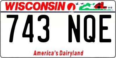 WI license plate 743NQE