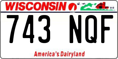 WI license plate 743NQF