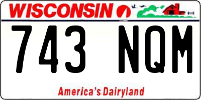 WI license plate 743NQM