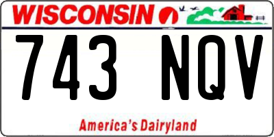 WI license plate 743NQV