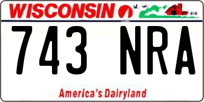 WI license plate 743NRA