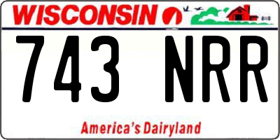 WI license plate 743NRR