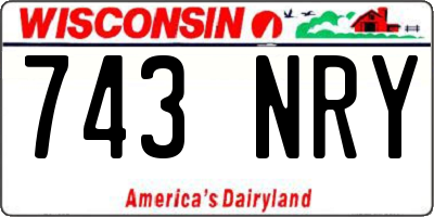 WI license plate 743NRY