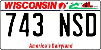 WI license plate 743NSD