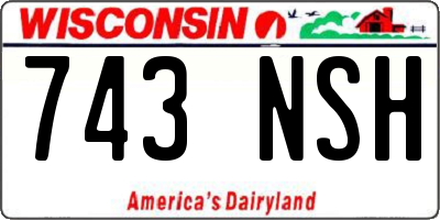 WI license plate 743NSH
