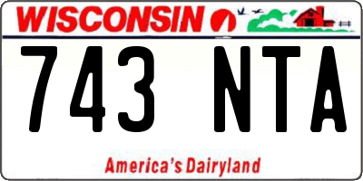 WI license plate 743NTA
