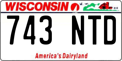 WI license plate 743NTD