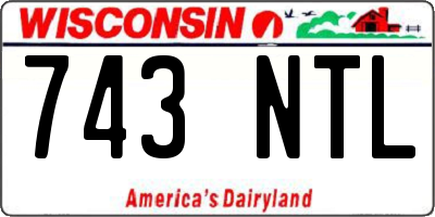 WI license plate 743NTL