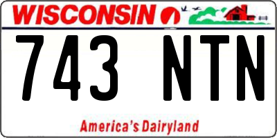 WI license plate 743NTN