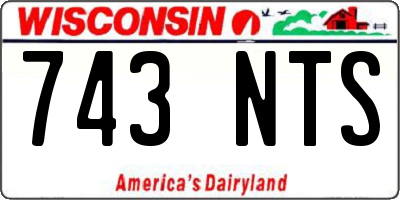 WI license plate 743NTS