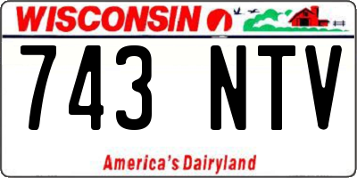 WI license plate 743NTV