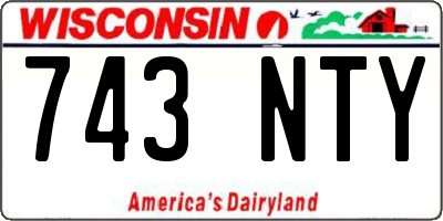 WI license plate 743NTY