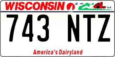 WI license plate 743NTZ