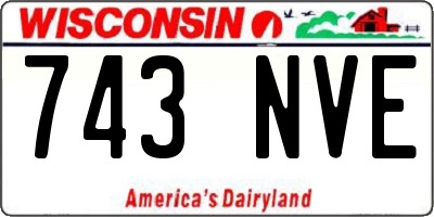 WI license plate 743NVE