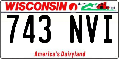 WI license plate 743NVI