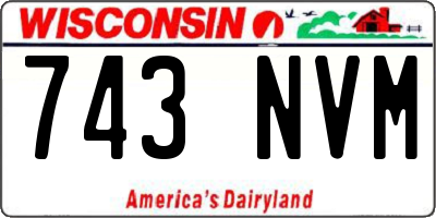 WI license plate 743NVM