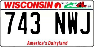 WI license plate 743NWJ