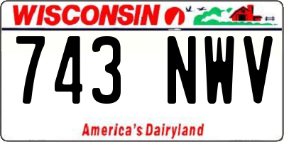 WI license plate 743NWV