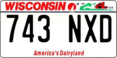 WI license plate 743NXD