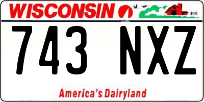 WI license plate 743NXZ