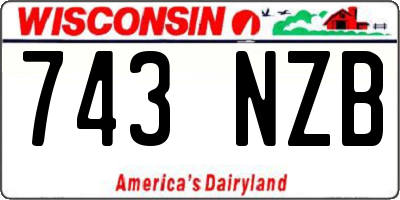WI license plate 743NZB