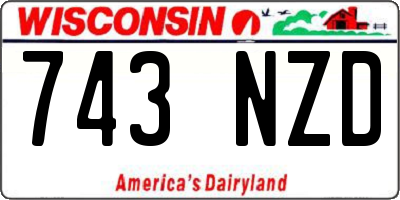 WI license plate 743NZD