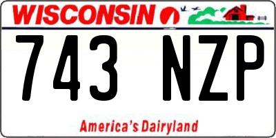 WI license plate 743NZP