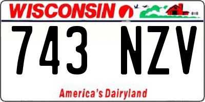WI license plate 743NZV