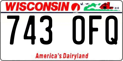 WI license plate 743OFQ