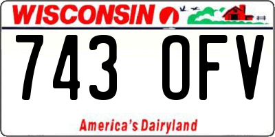 WI license plate 743OFV