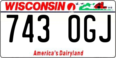 WI license plate 743OGJ