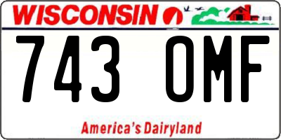 WI license plate 743OMF