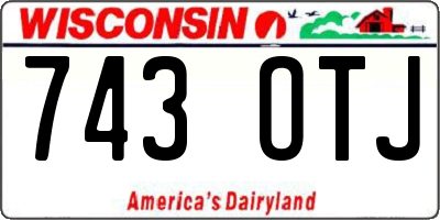 WI license plate 743OTJ