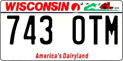WI license plate 743OTM