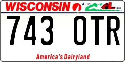 WI license plate 743OTR
