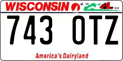 WI license plate 743OTZ