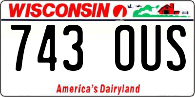 WI license plate 743OUS