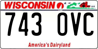 WI license plate 743OVC