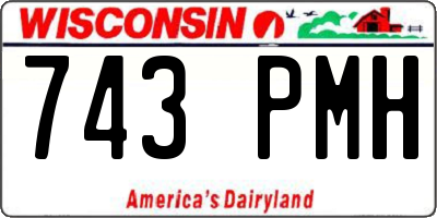 WI license plate 743PMH