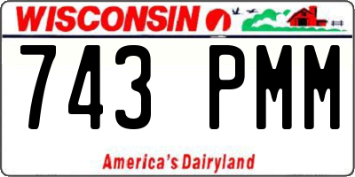 WI license plate 743PMM